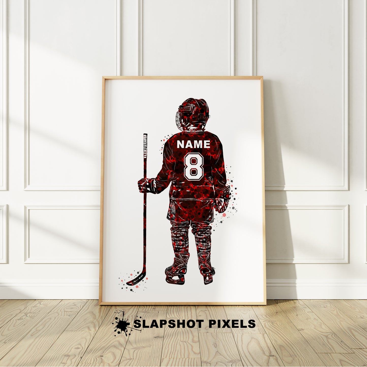 Personalized Hockey Poster - Hockey Gifts For Boys - HB27