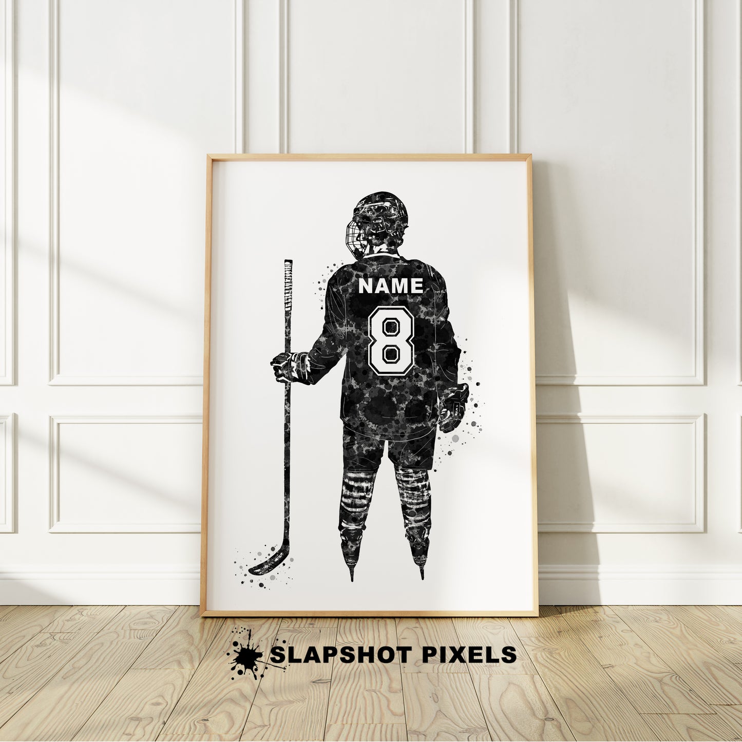 Personalized Hockey Poster - Hockey Gifts For Boys - HB13