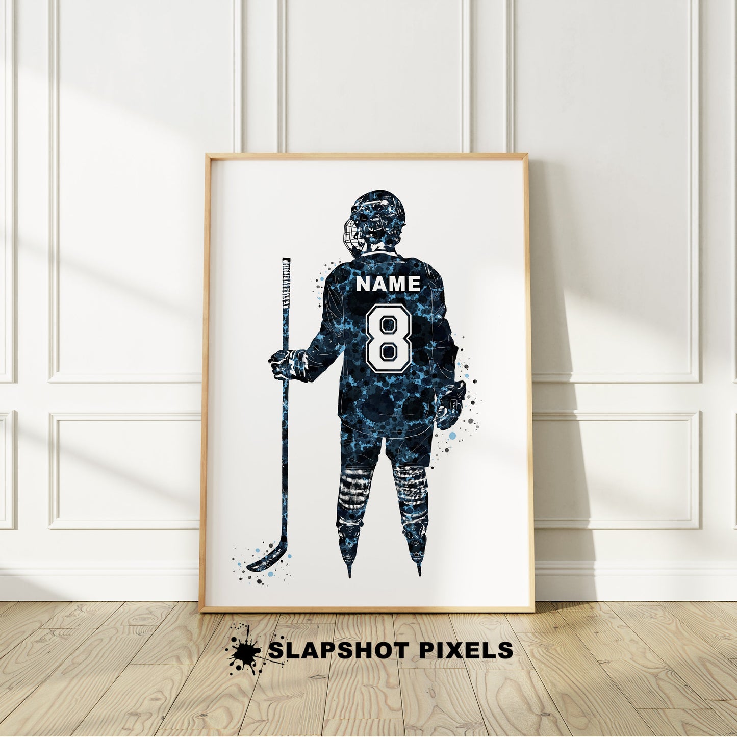 Personalized Hockey Poster - Hockey Gifts For Boys - HB17