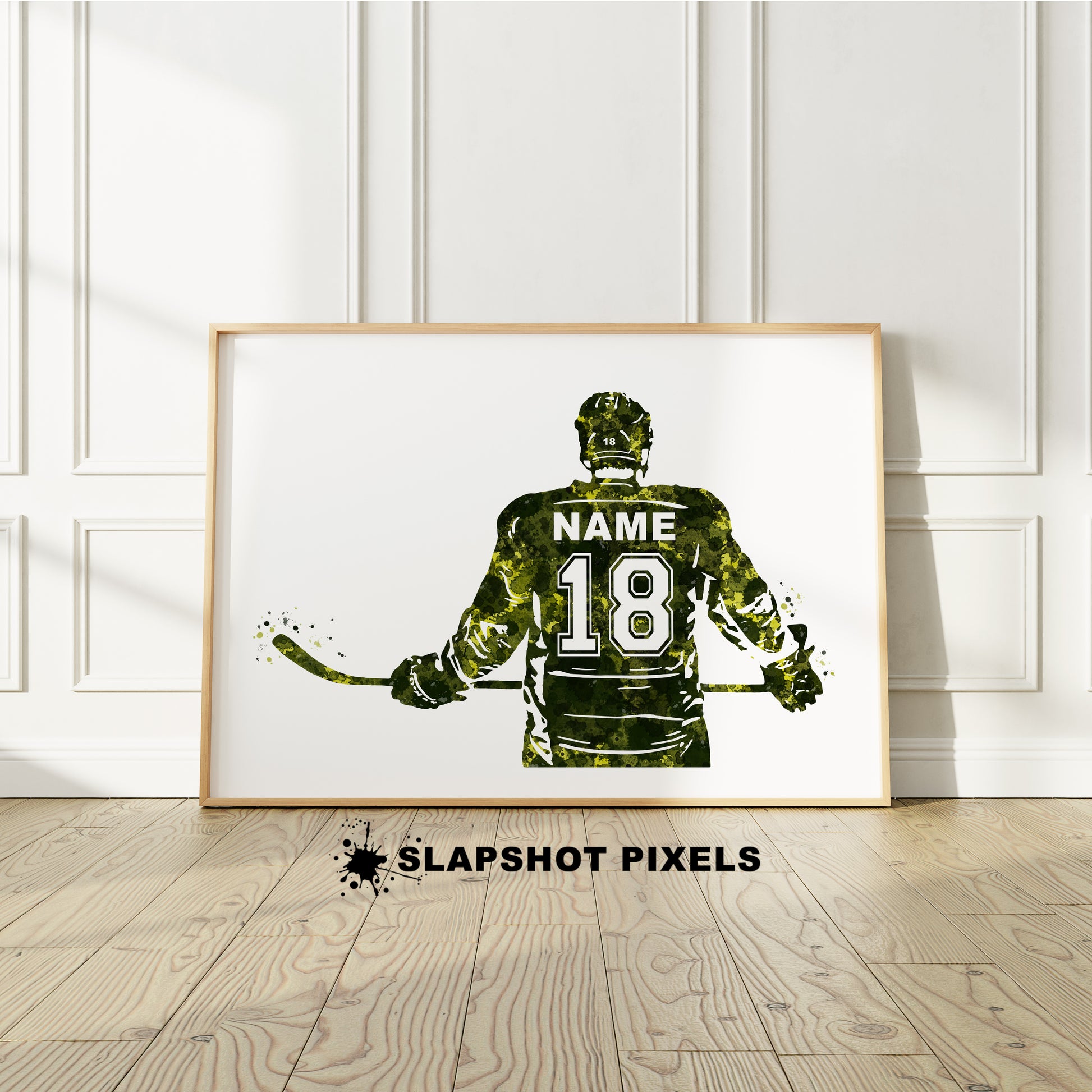 Personalized Hockey Poster - Hockey Gifts For Boys - HB07