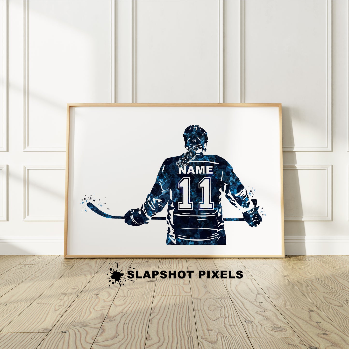 Personalized GIRL GOALIE Hockey Wall Decor