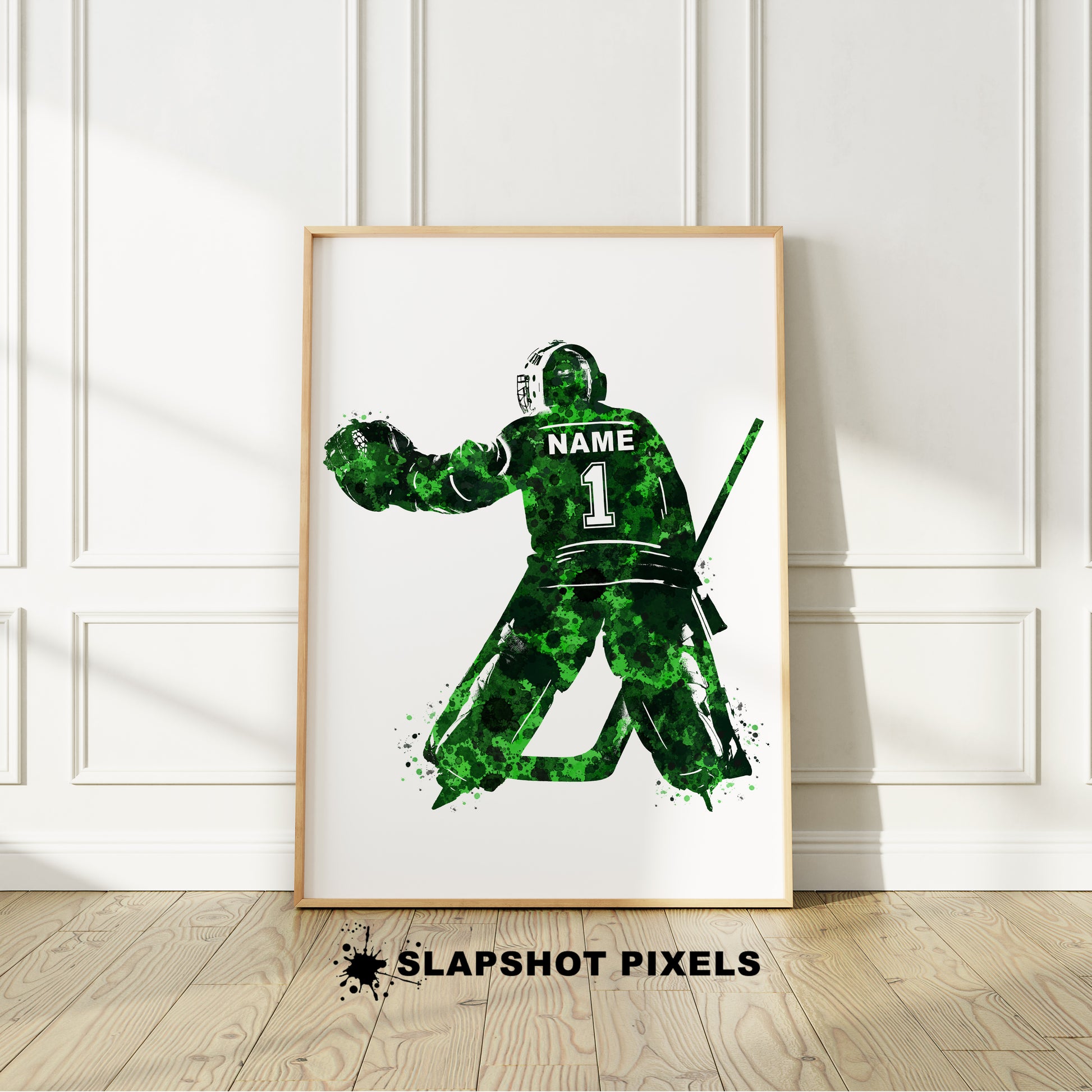 Personalized Ice Hockey Poster, Canvas, Hockey Gifts, Gifts for Hockey  Players, Sport Gifts for Son, Gifts for Hockey Goalies 