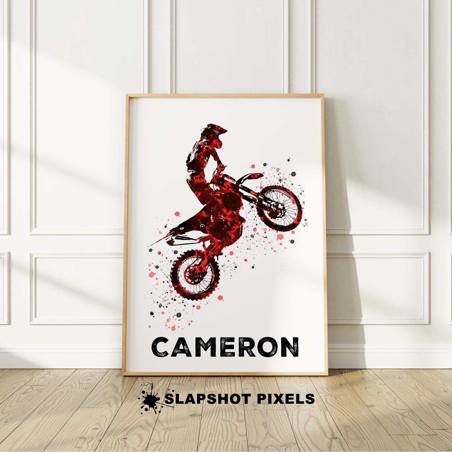 Personalized Motocross Dirt Bike Poster - Dirt Bike Gifts  - DB04