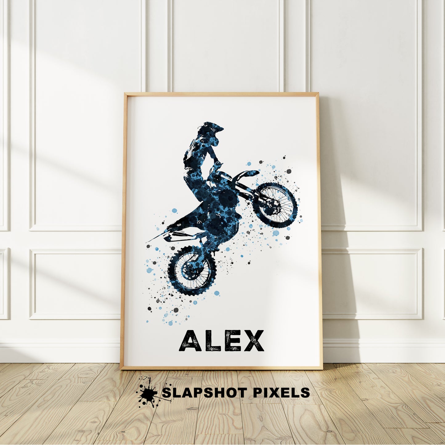 Personalized Motocross Dirt Bike Poster - Dirt Bike Gifts  - DB04