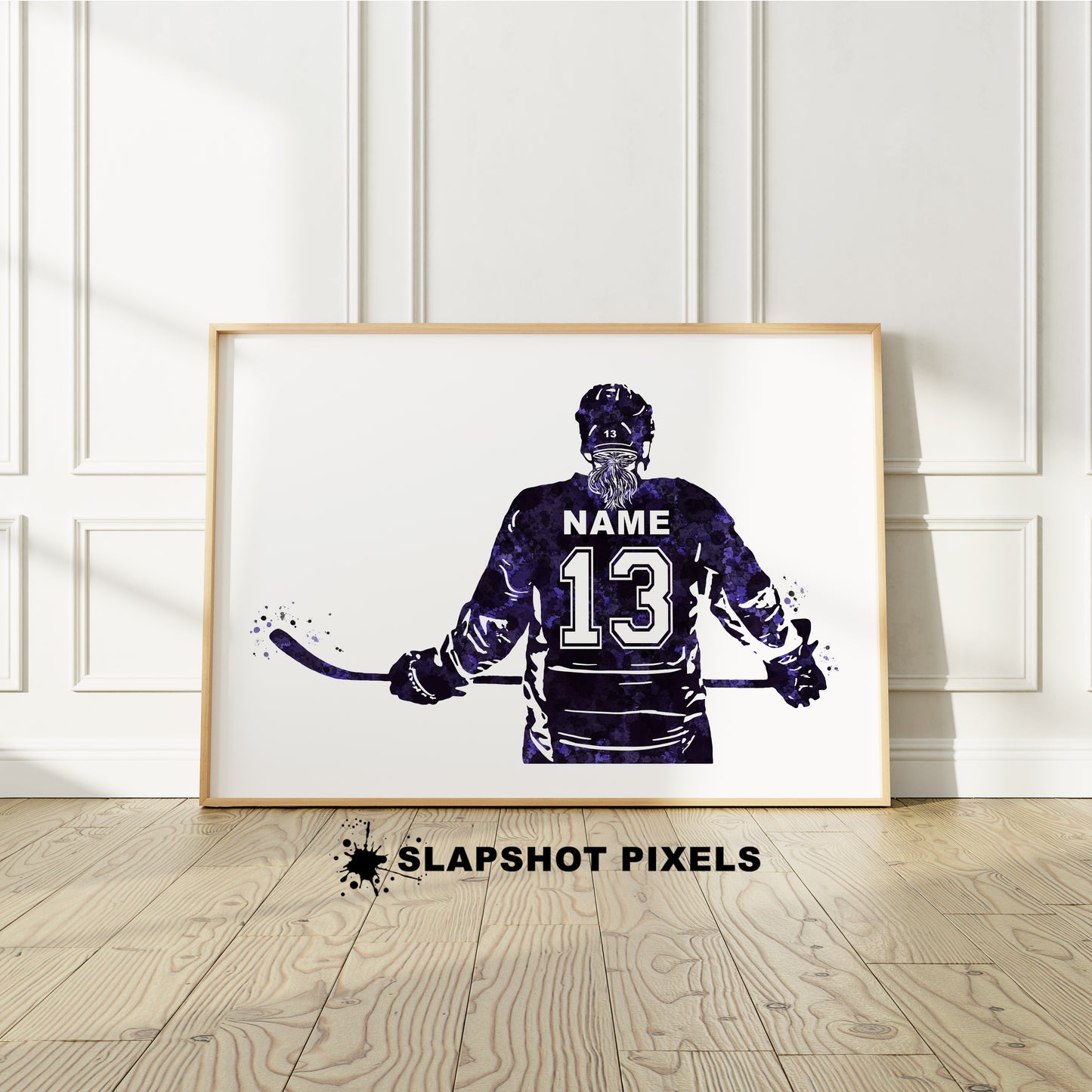 Personalized Girl Hockey Poster - Hockey Gifts For Girls - HG03