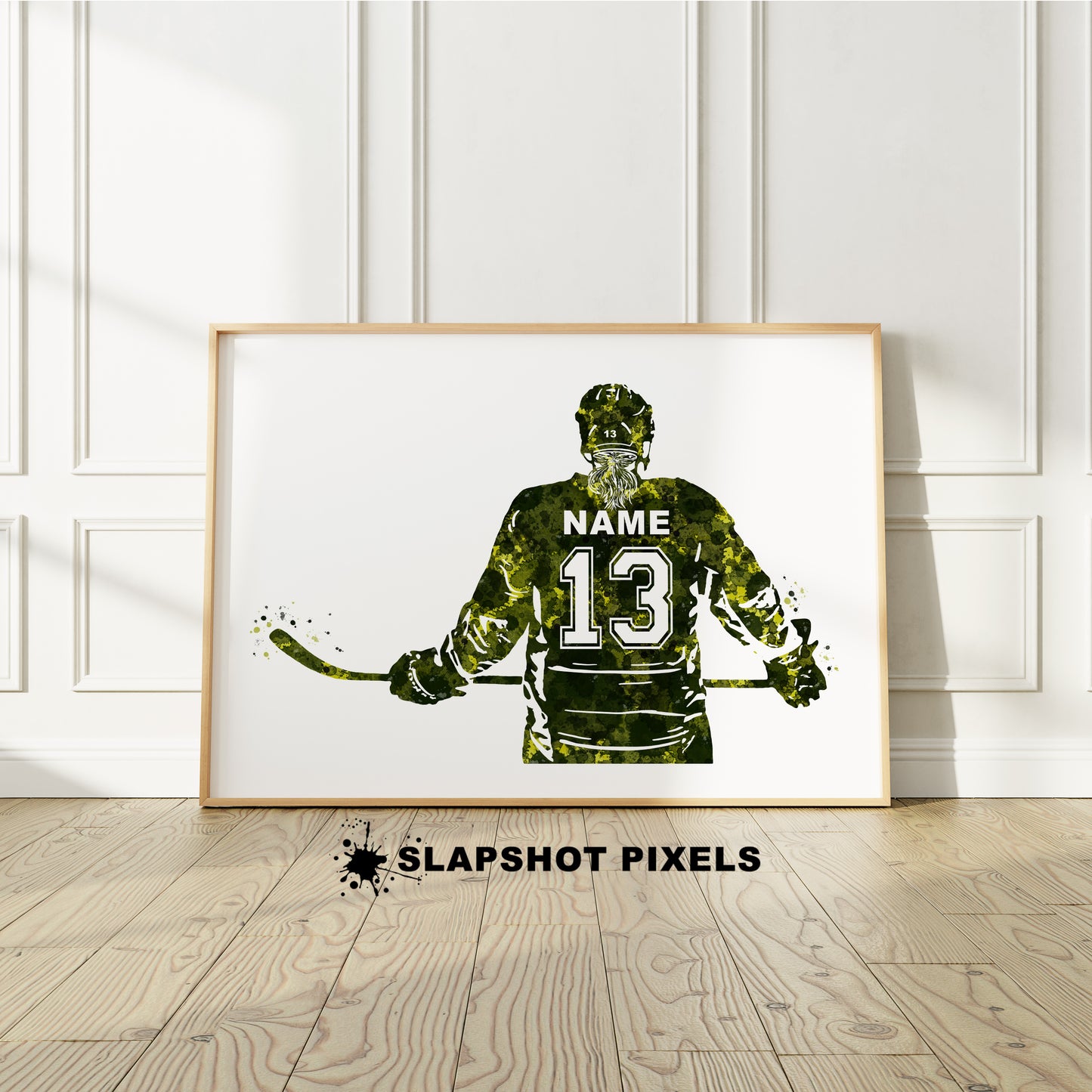 Personalized Girl Hockey Poster - Hockey Gifts For Girls - HG03