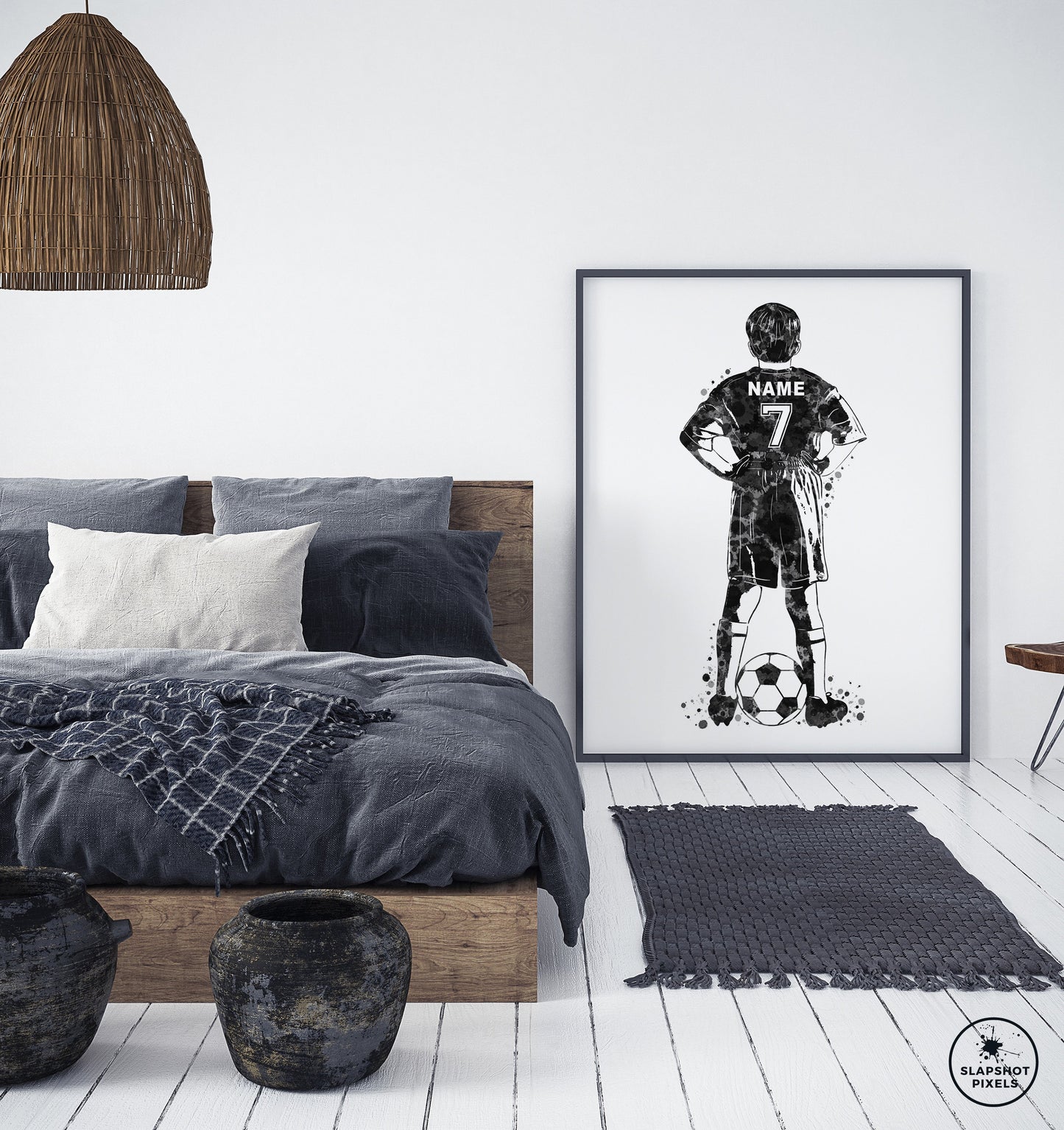 Personalized Soccer Poster - Soccer Gifts For Boys - SB23