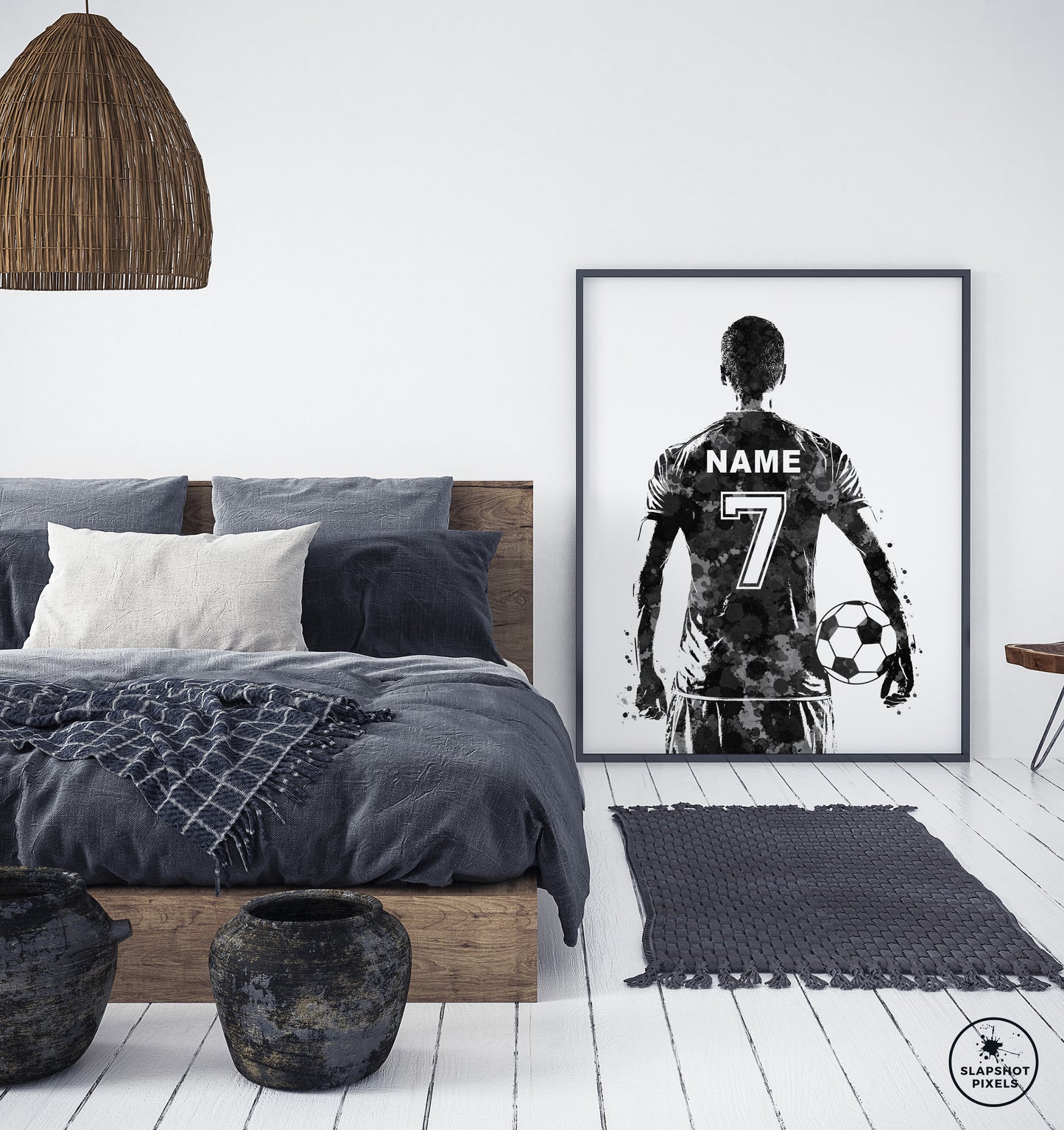 Personalized Soccer Poster - Soccer Gifts For Boys - SB07